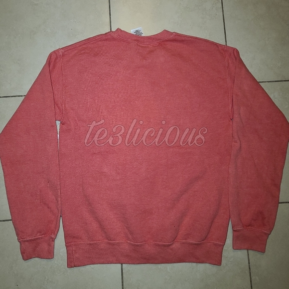 DISNEYLAND ORANGE CORAL RETRO MICKEY SWEATER - Picture 6 of 6